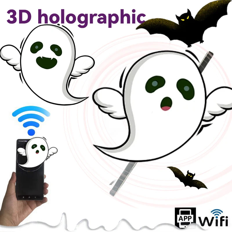 3D Hologram Advertising Fan Projector With WiFi Control
